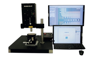 sleek modern compact all-in-one laser micromachining system with stages, mounts, software