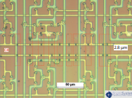 micromachining electronic track interruption application example microscopic view