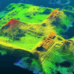 LIDAR image of ancient ruins