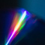 illustrative picture to represent Raman spectroscopy showing white light split into it's component colors