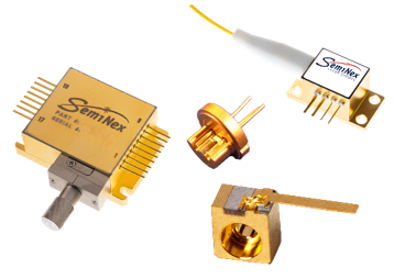 image of several free-space and fiber-coupled laser diode package types